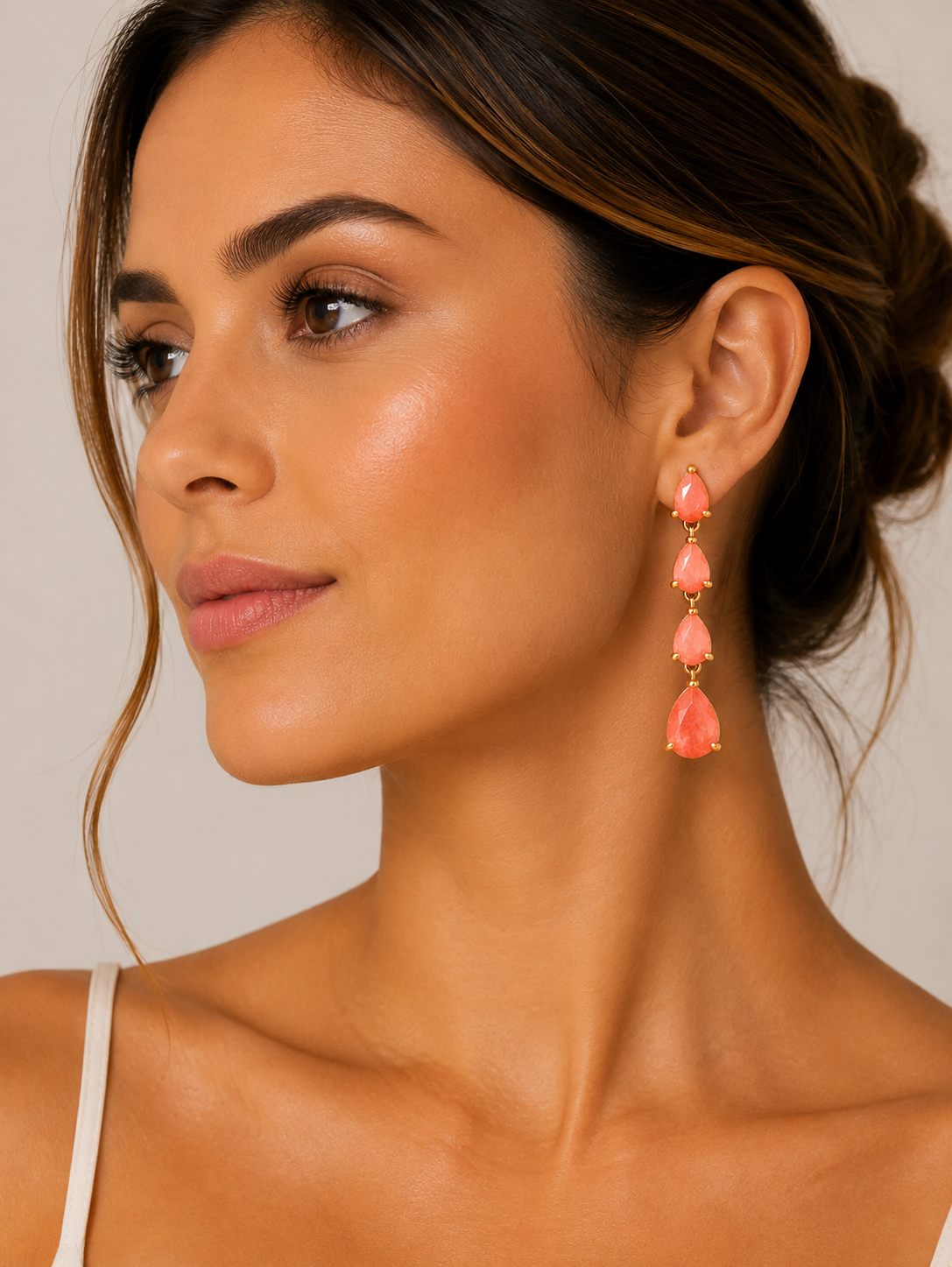 Pendientes Zafira Coral
