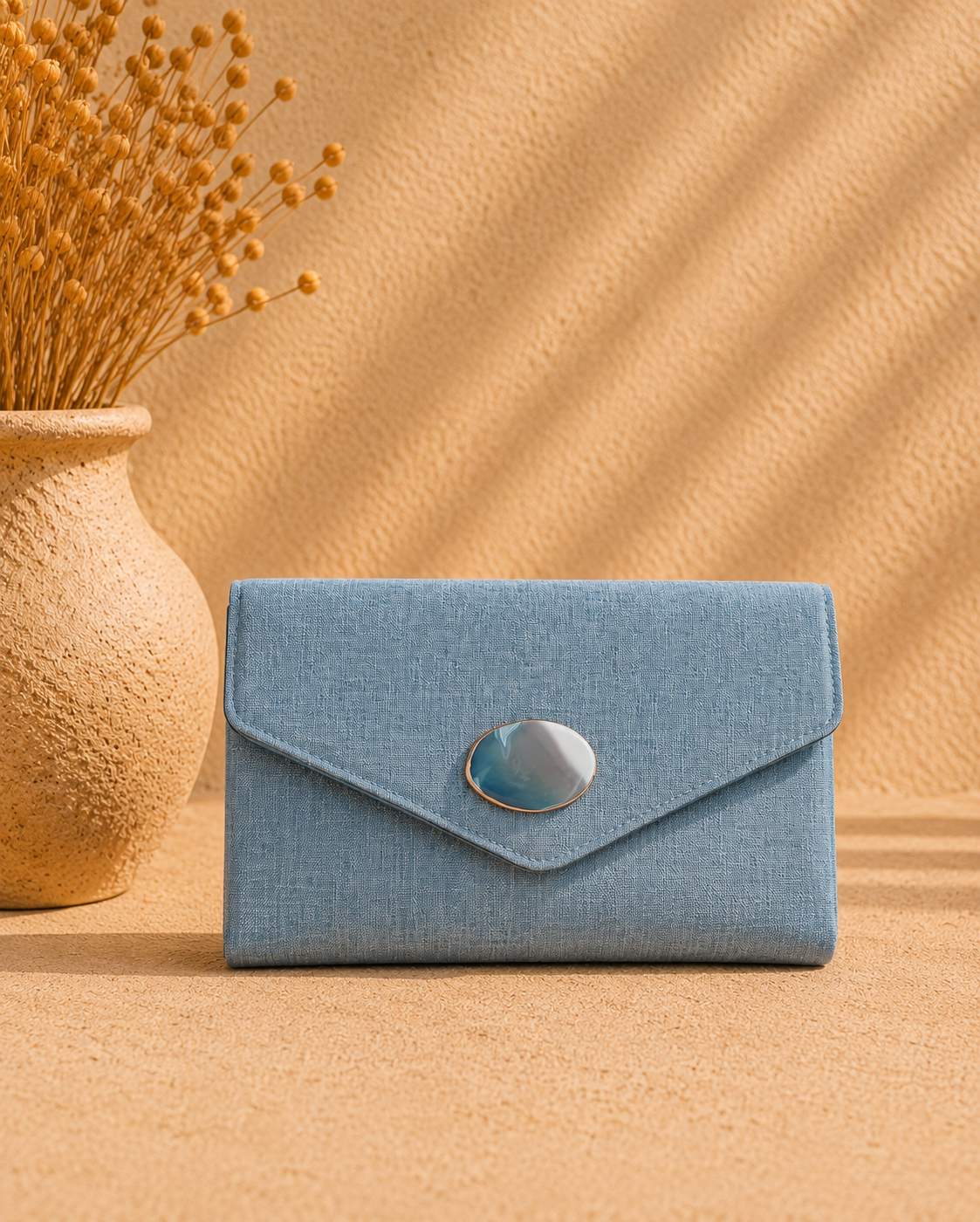 Bolso Nora. Azul Empolvado.