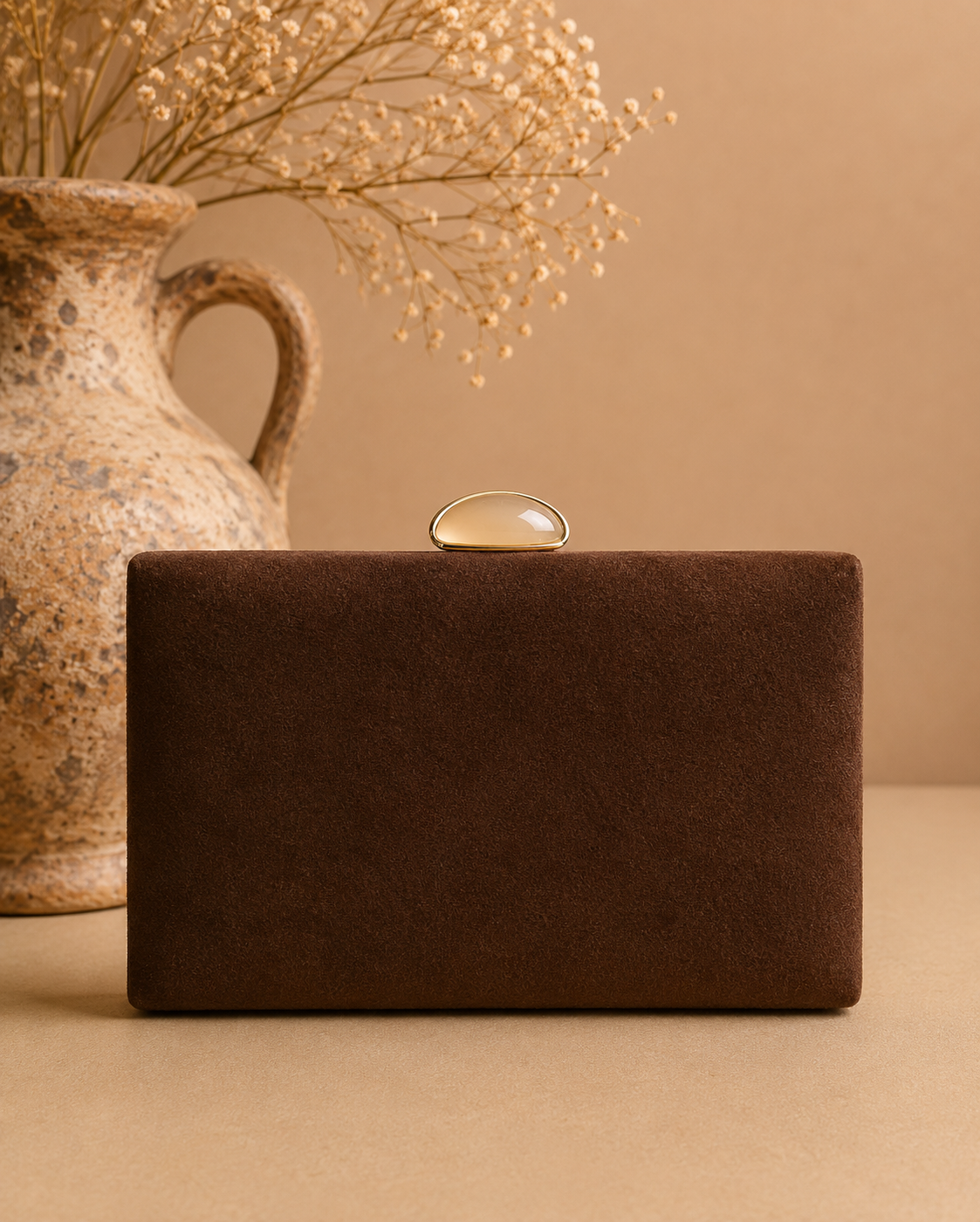 Clutch Cascais. Marrón.