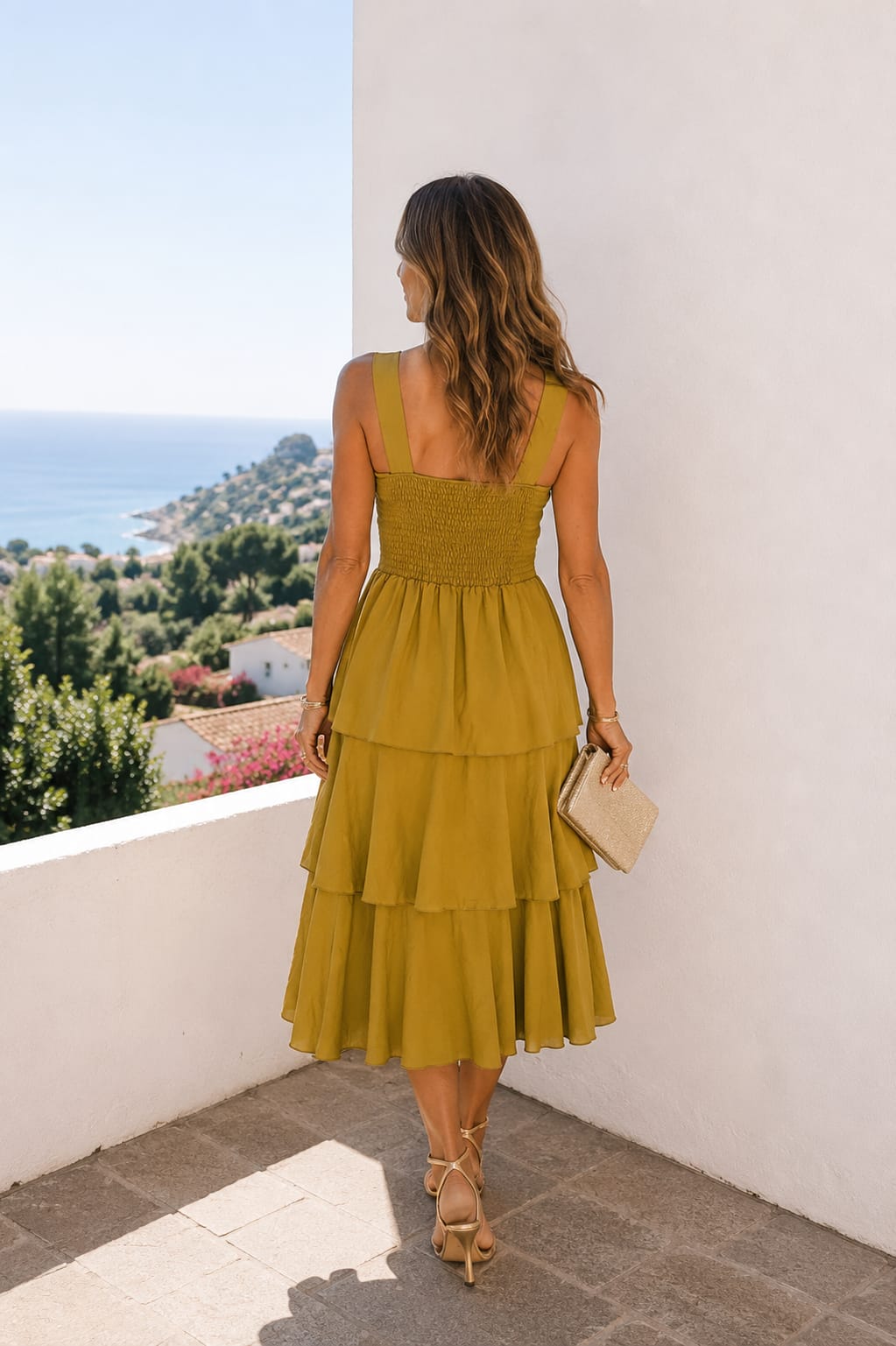 Vestido Agadir. Mostaza.