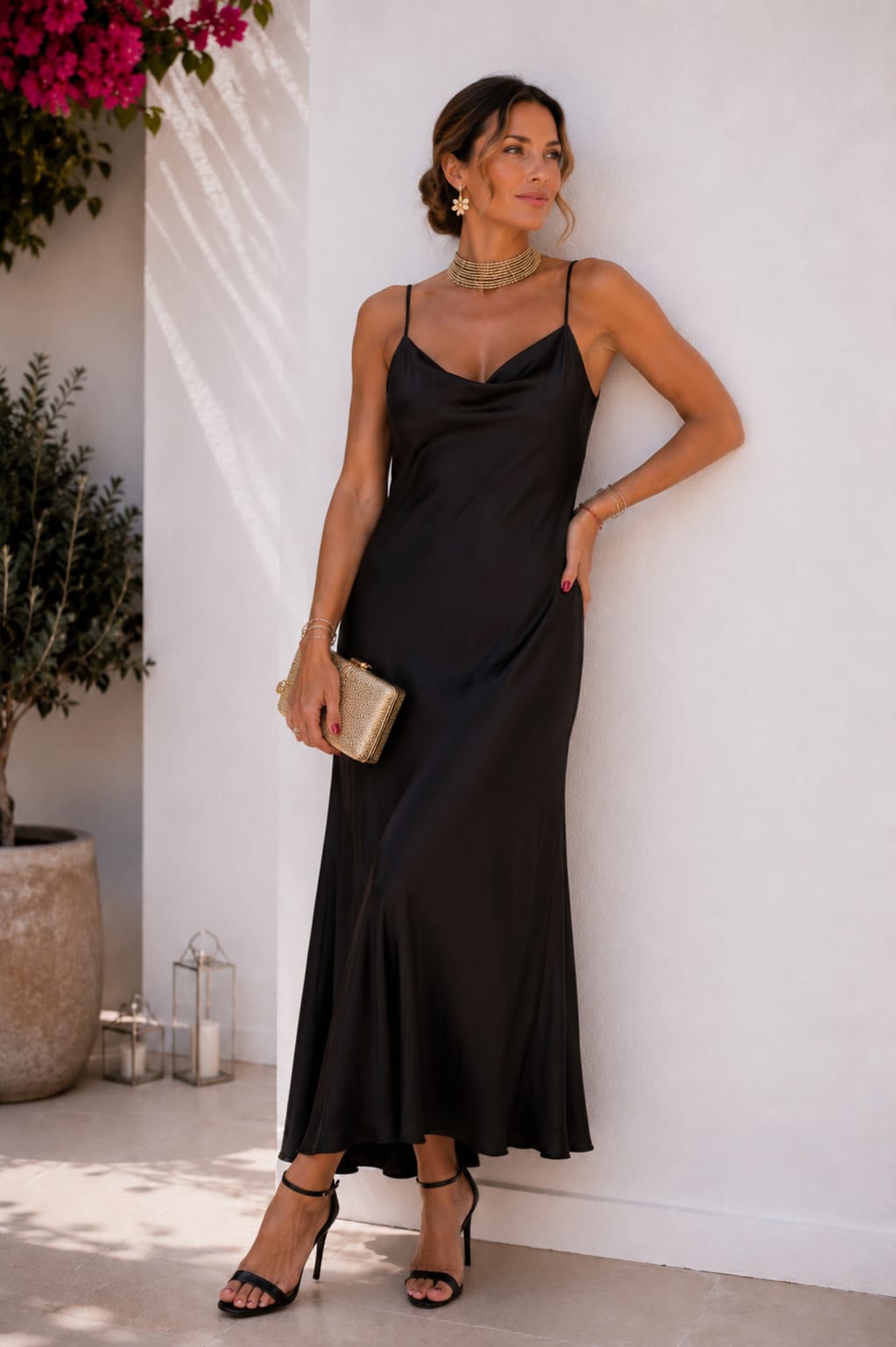 Vestido Gala. Negro.
