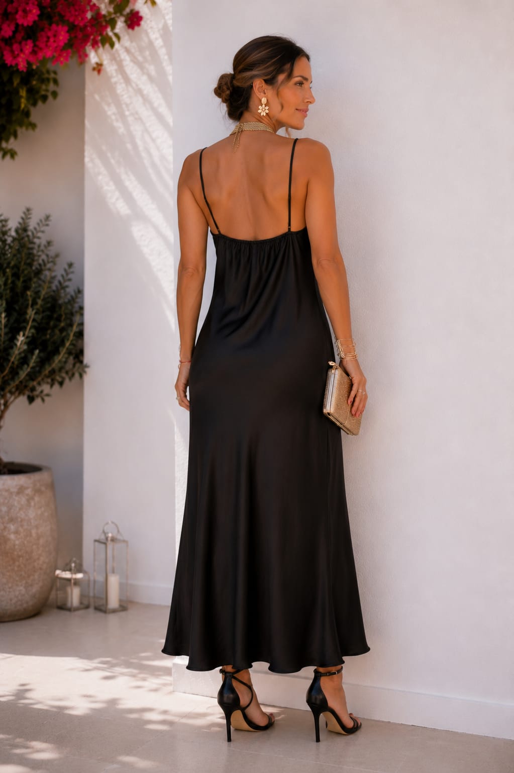 Vestido Gala. Negro.