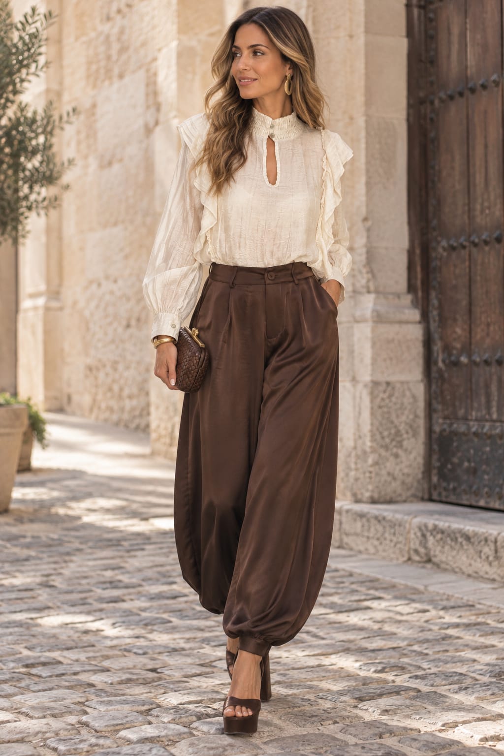 Blusa Cora. Blanco Roto.
